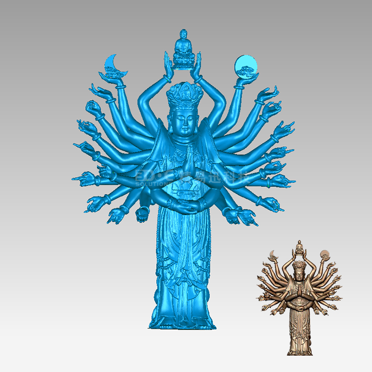 佛像抄数服务案例 taptap点点手机app下载蓝光三维扫描仪解决方案